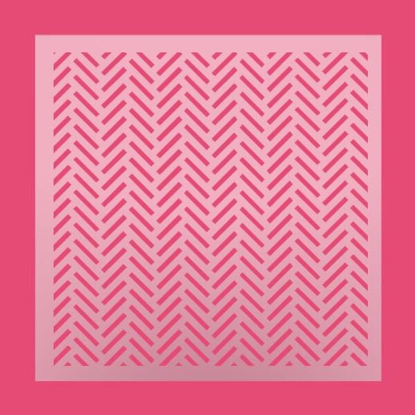 Herringbone Stencil Etsy UK