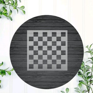 Reusable Checkerboard Stencil - Classic Checkmate Design for DIY Projects