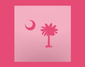 Palmetto Tree and Moon - Reusable DIY Cookie and Multipurpose Stencil