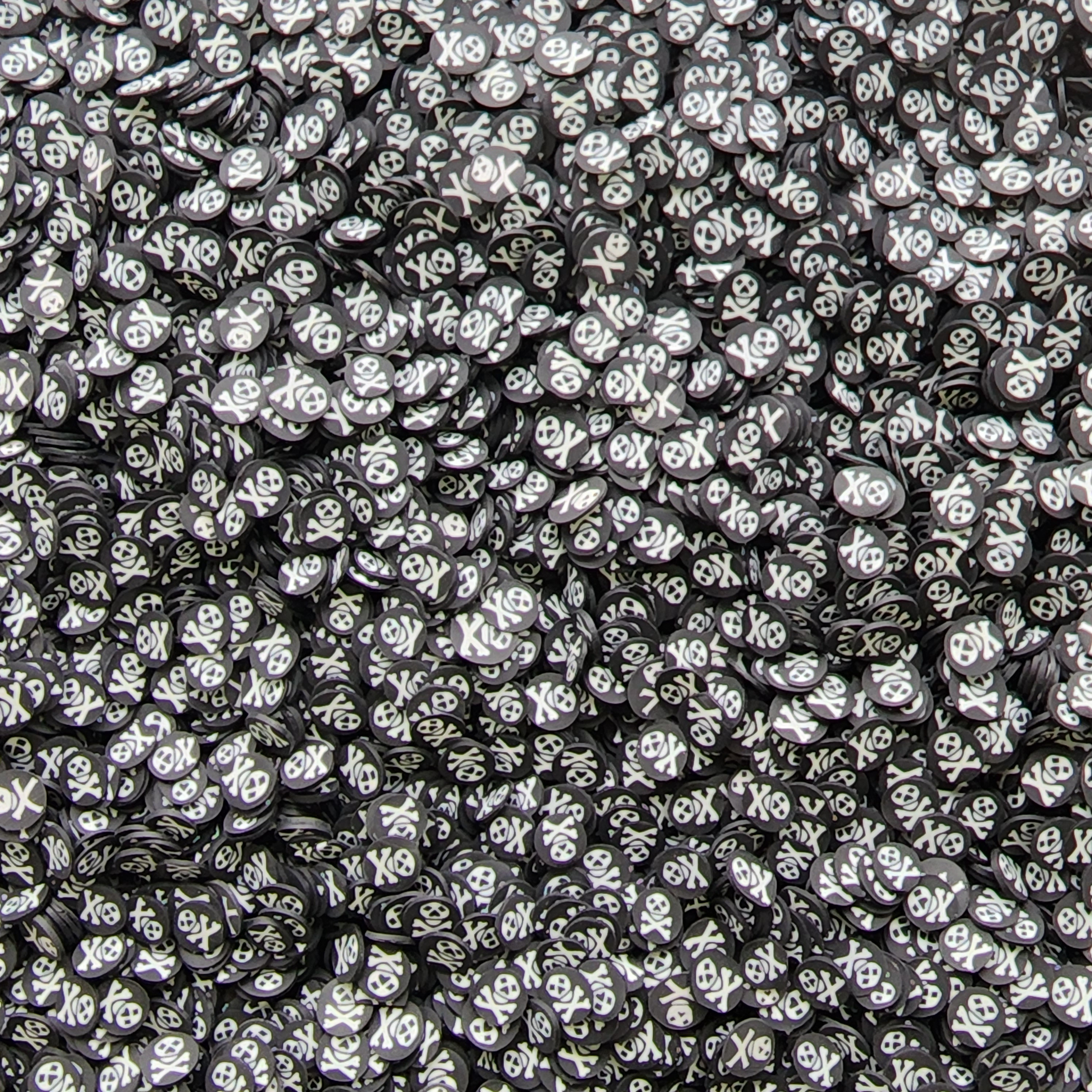 Skull Polymer Clay Sprinkle Danger Skull Sign Halloween Etsy