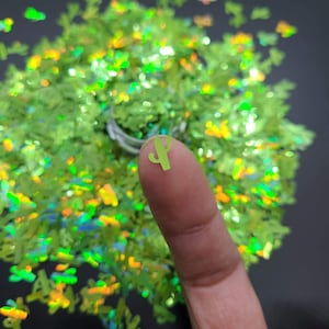 Cactusvorm glitter, sappige sprankeling hagelslag, stekelig groen, glitter groene cactussen oase, knutselspullen