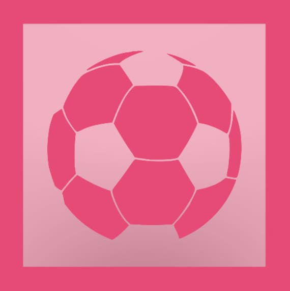 Soccer 107 Stencil Soccer 107 Stencil