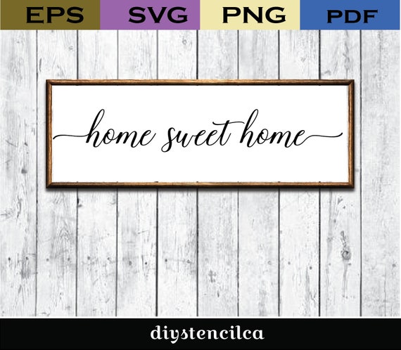 Download Home Sweet Home Svg Rustic Svg Svg Farmhouse Decor Etsy PSD Mockup Templates