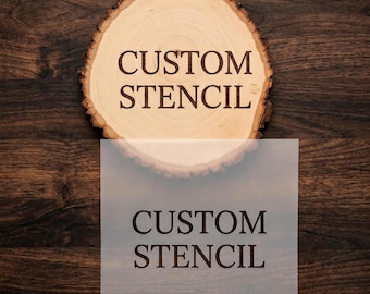 DIY Stencils |Custom Wood Burning Stencil | Personalized Mylar Stencil for Woodworking | Laser Cut Stencils
