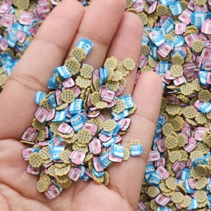NEW You are the Milk To My Cookies, Cookies and Milk Polymer Clay Sprinkles, Craft Supplies, Cookies and Milk , NON EDIBLE Sprinkle Mix