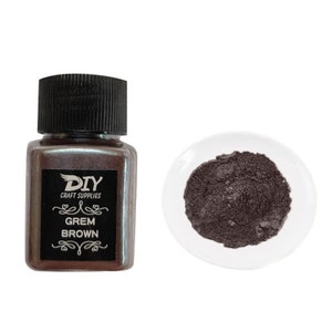 Red Brown High Quality Pearl Mica Pigment, Graphite Color, Mica Epoxy Crafts, Graphite Nails, Cosmetics, Soap, Craft Supplies