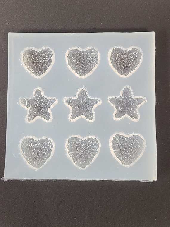 9-cavity Heart and Star Candy Resin Mold Resin, UV Resin, Resin