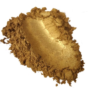 Poudre de mica doré pour travaux manuels en époxy, ongles, produits de beauté, savon, or foncé, fournitures de création
