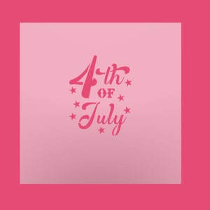 Reusable 4th of July Cookie Stencil for Independence Day DIY Projects