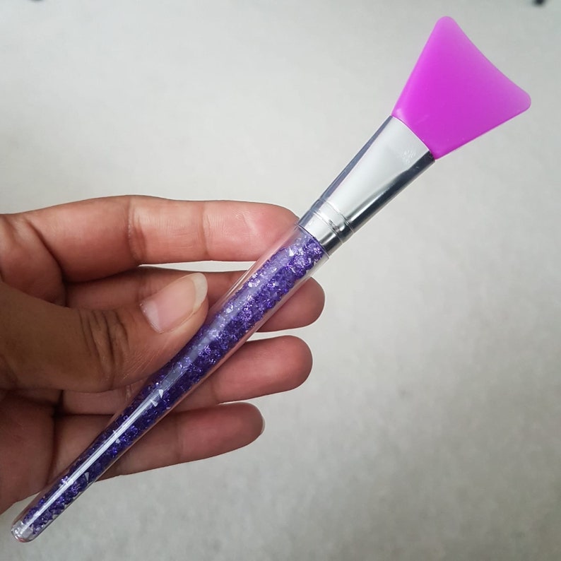 Silicone Epoxy Brush With Crystal Crystal Epoxy Brush Etsy