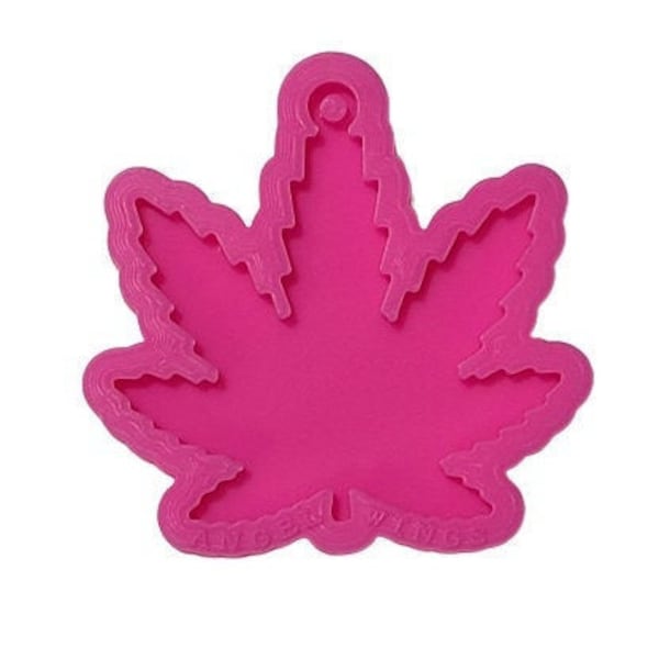 Marijuana Leaf Keychain Mold-Weed leaf pendant resin mold-Maple leaf Keychain pendant silicone mold-Epoxy resin leaf mold