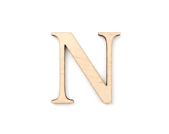 Laser Cut Wooden Nu Letter | Greek Life Decor | Sorority & Fraternity | College Wall Art