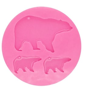 RESINMOLD Bear Family Keychain Mold, Bear Shape Silicone Mold, Bear Mold, Bear Resin Mold, Bear Mould, Bear Chocolate Mold, Bear cake Mold
