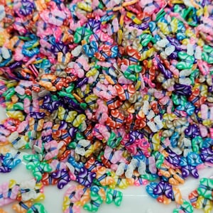 Mix Fimo Polymer Clay Slices, Mix Butterfly Slices, Craft Supplies,NON EDIBLE Fimo Slice, Polymer Clay Resin Art Fillers Miniature