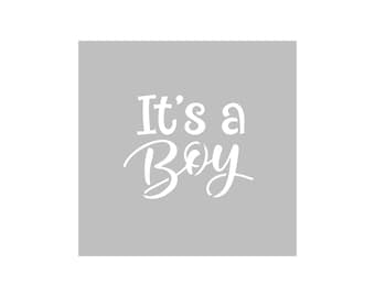 It’s a Boy Cookie Stencil | Baby Shower Cookie Stencil | Reusable Icing Stencil | Gender Reveal Cookie Stencil