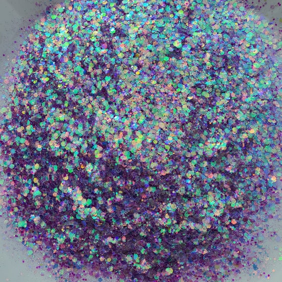 Shimmering Iridescent Glitter & Foil Circle Confetti - 2.25 Oz Pack For Wedding & Party Decor