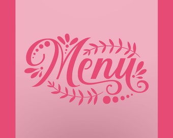 Menusjabloon: herbruikbare DIY Craft & Cookie-sjabloon
