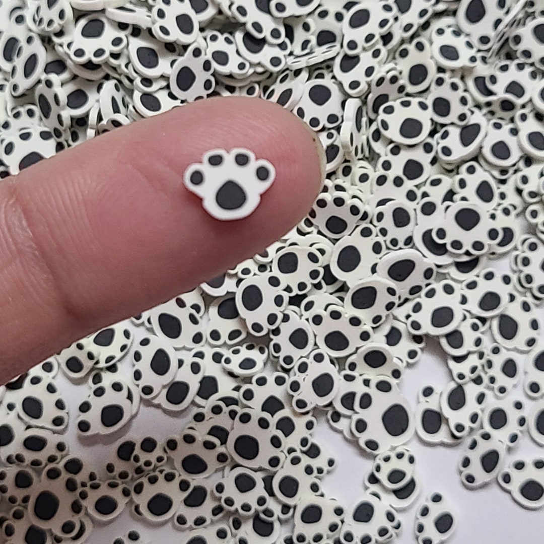 Pawsome Sprinkles Paw Shape Polymer Clayhappy Paws Polymer Etsy