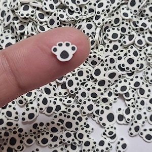 Granelli a forma di zampa, pasta polimerica a forma di zampa, mix di pasta polimerica Happy Paws a forma di zampe di animali, granelli NON COMMESTIBILI, articoli per lavoretti