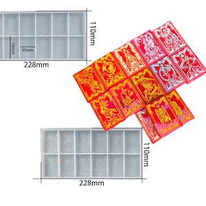 Mini Tarot Card Resin Mold Tarot Card Mold, Tarot Card Mold, Silicone Molds, Resin Molds, Resin Crafting Molds, Craft Supplies