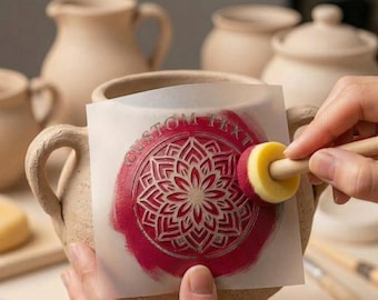 DIY Stencils|Custom Pottery Stencil | Custom Clay Pot Stencils | Laser Cut Design