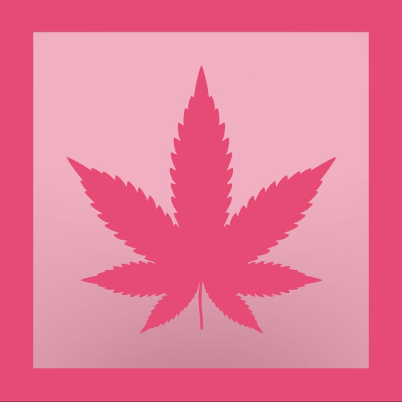 Medical Cannabis Stencil Pot Leaf Stencil Cannabis Etsy