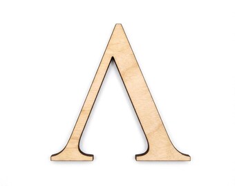 Laser Cut Wooden Lambda Letter | Greek Life Decor | Sorority & Fraternity | College Wall Art