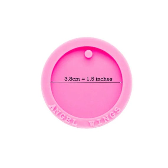 Shiny Small Circle Key Chain Silicone Mold Shiny Big Circle Key Chain  Silicone Mold Shiny Round Circle With Hole,resin Mold 