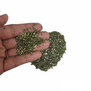 Olive Broken glass stones crystals, uv epoxy resin filler, diy craft nail art decoration, jewellery making mould fillings, Craft Supplies
