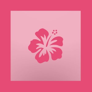 Hibiscus Flower Stencil  - Flower Cookie Stencil - DIY Stencil - Multipurpose Stencil - Reusable Stencil - PYO Stencil