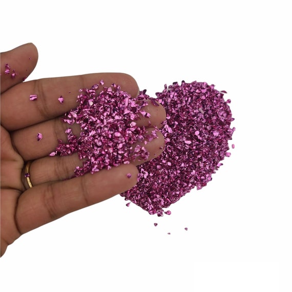 Hot Pink Broken Glass Stones Crystals Uv Epoxy Resin Filler - Etsy