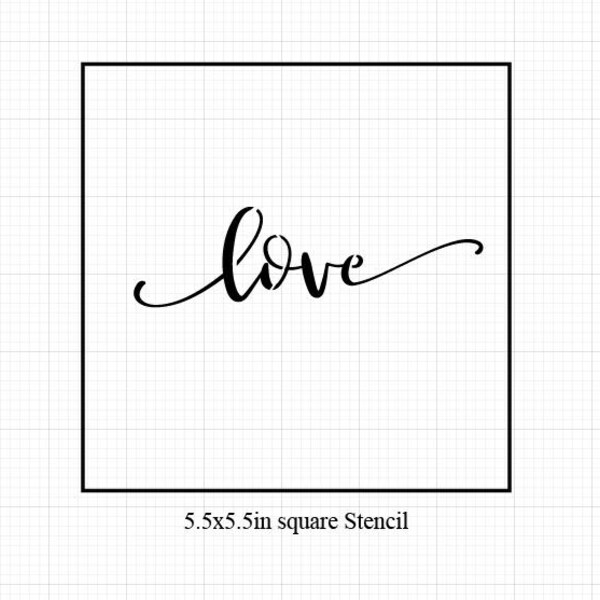 Love Stencil - Etsy