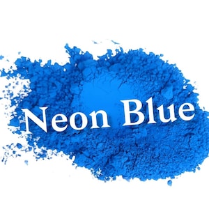 Blue Fluorescent Pigment Color for Epoxy Resin, Mica Powder, Craft Supplies