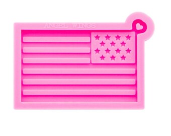 Shiny Flag Keychain Mold  - Flag  Silicone Mold - Epoxy Resin Mold - Silicone Key Chain Mold,Craft supplies,Resin Craft,Resin Mold