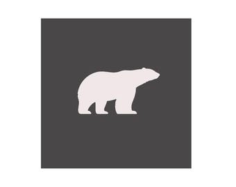 Polar Bear Stencil - Reusable Mylar Stencil for Crafts, Walls, Furniture & DIY Projects - Multipurpose Stencil