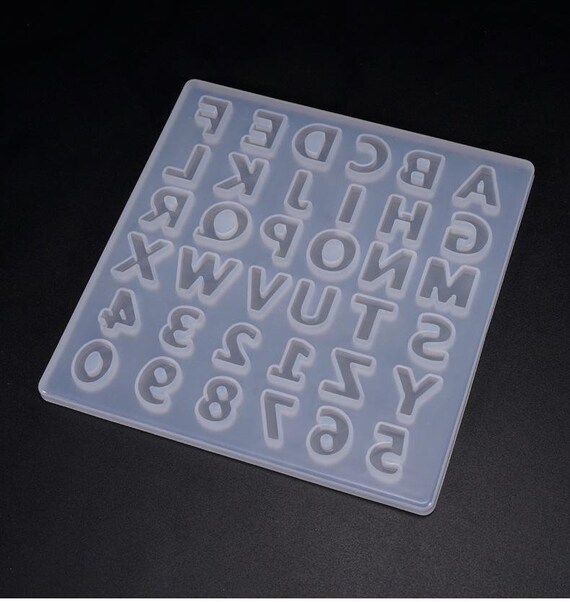  Silicone Alphabet Resin molds, Digital Alphabet