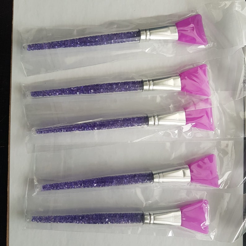 Silicone Epoxy Brush With Crystal Crystal Epoxy Brush Etsy