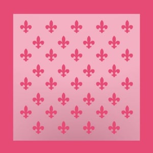 Fleur De Background Stencil - DIY Multipurpose Pattern Stencil