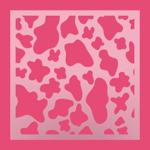 Cow Pattern Stencil, Cow Print Stencil, Cookie Stencils, Airbrush Stencil, Reusable Stencil