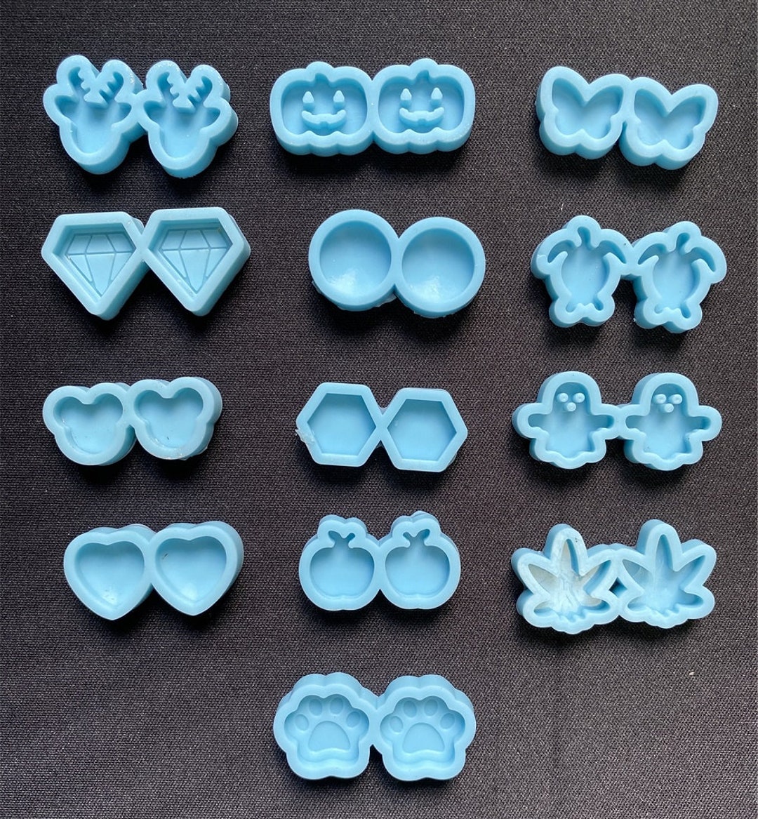 TINYSOME Earring Resin Molds Silicone Earring Molds with Earring Cards for  Valentines Day 