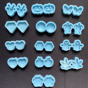 Silicone Resin Molds,Mini Ear Stud Silicone Mold, Earring Molds