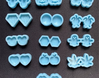 Silicone Resin Molds,Mini Ear Stud Silicone Mold, Earring Molds