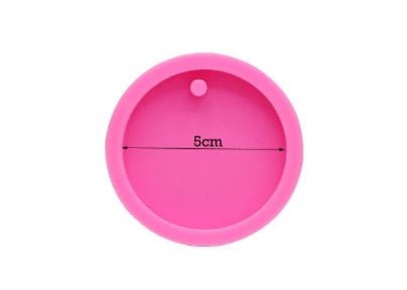 SEWACC 60 Pcs Keychain Mold Epoxy Resin Molds Circle Stencil Silicone Molds  for Resin Silcone Molds Lets Resin Molds Heart Silicone Molds Epoxy Molds