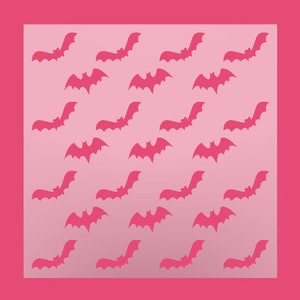 Reusable Bat Pattern Stencil - DIY & Cookie Stencil - Perfect for Halloween Crafts and Baking Projects