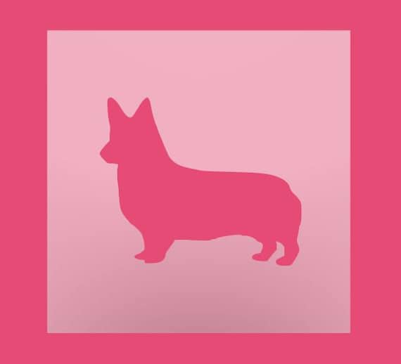 Reusable Stencils for Painting in Small /& Large Sizes Corgi Dog Stencil Template for Walls and Crafts