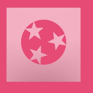 Tennessee flag Stencil -  Tennessee stencil -  Flag of Tennessee  Stencil - Multipurpose Stencil - 3 star stencil