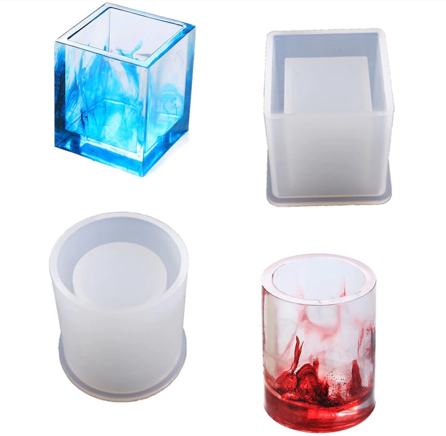  Silicone Mold for Resin 3 Shapes Available Resin Molds LARGE Shiny