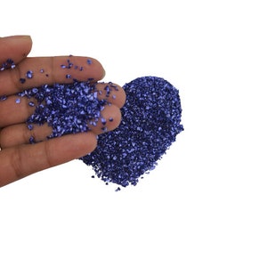 Royal Blue Broken glass stones crystals, uv epoxy resin filler, diy craft nail art decoration, jewellery making mould fillings