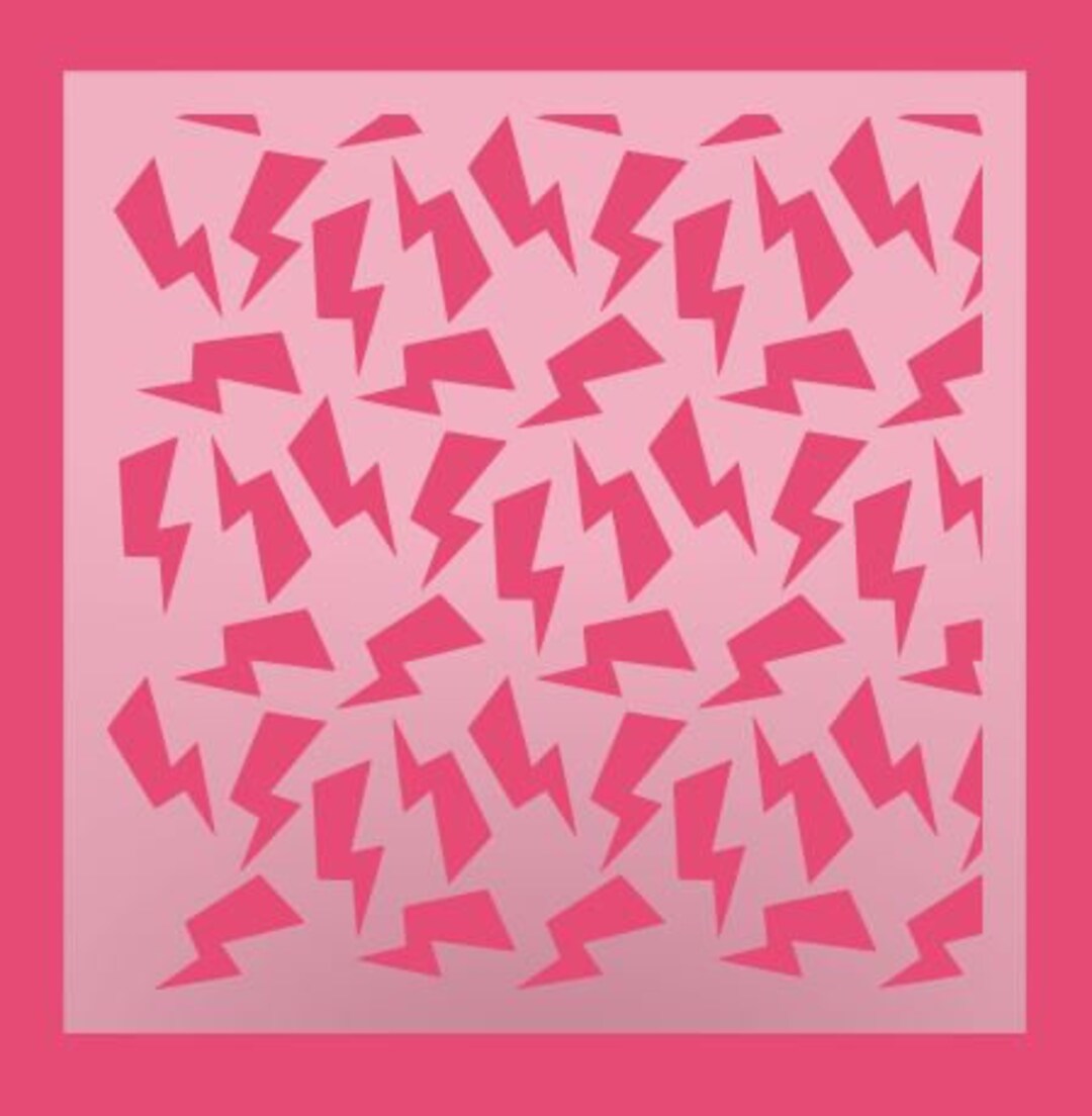 Reusable Lightning Bolt Stencil - Perfect for DIY Projects and Crafts ...