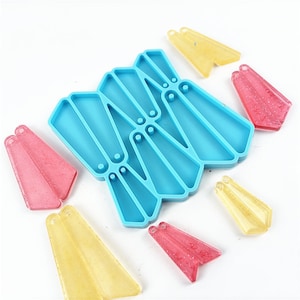 Tassel Earring Mold, 12 Cavity Pendant Mold, Jewelry Silicone Mold, Resin Mold, Epoxy Mold, RESINMOLD